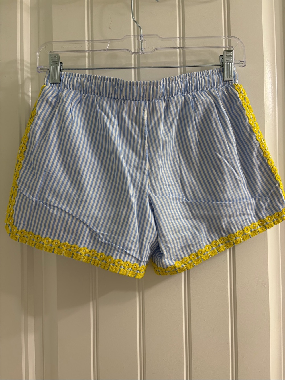 Lilly Pulitzer Katia Seersucker Shorts Blue Peri Swizzle Stripe Sz XXS - Picture 4 of 9